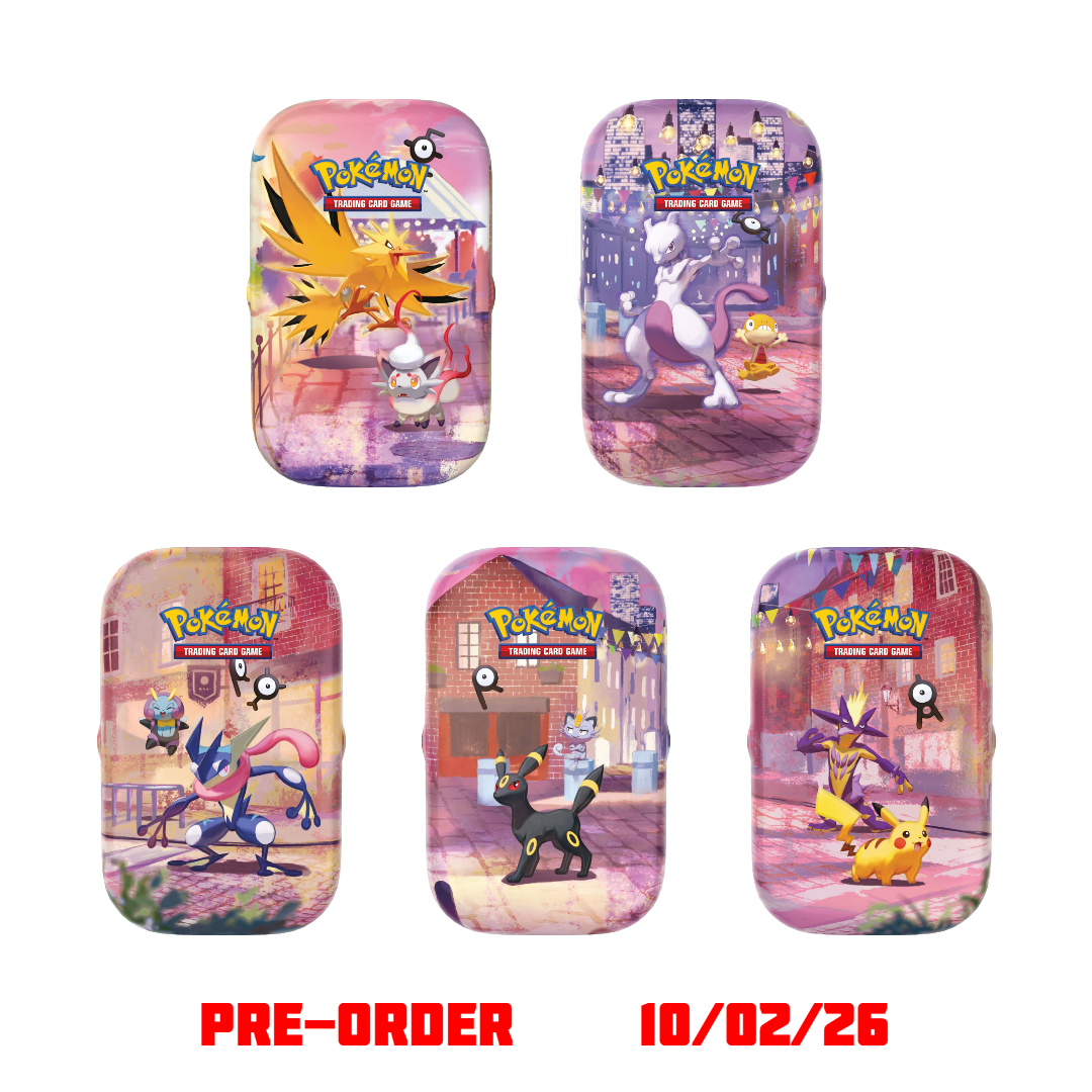 30thnight.png Pokémon 30th Celebration Mini Tin Night Collection (Set of 5) - Image 1
