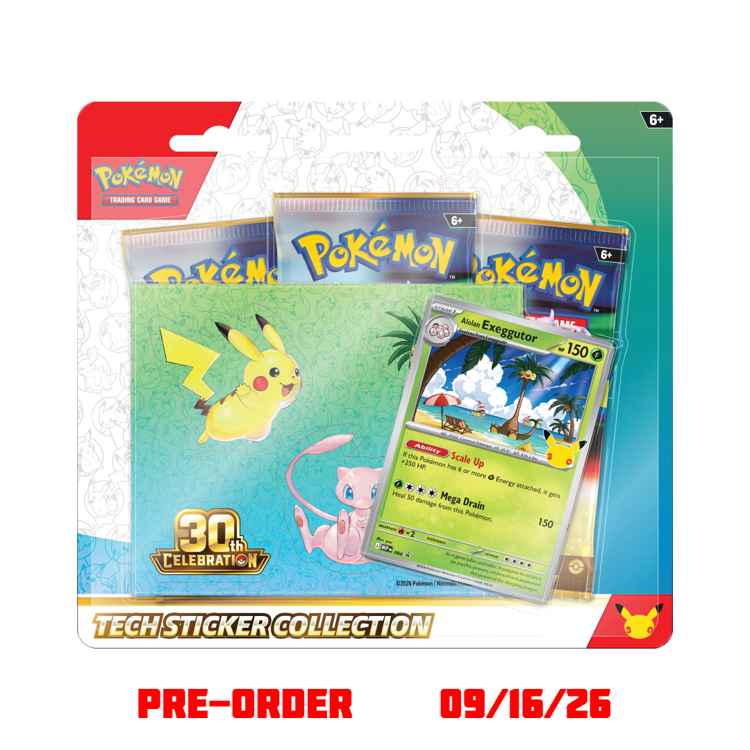 30thteche.png Pokémon 30th Celebration Tech Sticker Collection (Alolan Exeggutor) - Image 1
